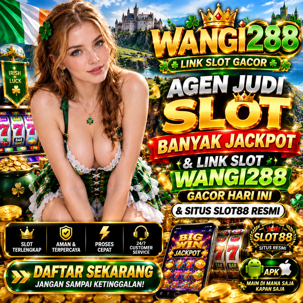 AGEN JUDI SLOT BANYAK JACKPOT & LINK SLOT WANGI288 SUPER GACOR & SITUS SLOT88 RESMI